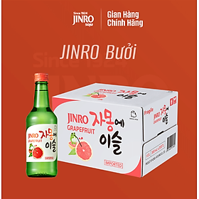 CHÍNH HÃNG Soju Hàn Quốc JINRO VỊ BƯỞI 360ml - Thùng 20 chai