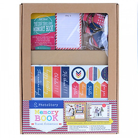 Scrapbook PhotoStory - Hành Trình Của Cảm Xúc (Bộ Giấy Kraft)