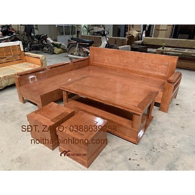 Mua Bộ bàn ghế sofa phòng khách gỗ sồi Mỹ