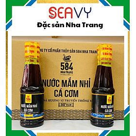 Đặc Sản Nha Trang - Thùng 24 Chai Nước Mắm Nhỉ Cá Cơm 584 Loại 35 Độ Đạm Seavy Chai 180 ml / Chai