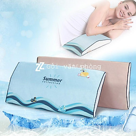 Gối Kê Lưng Khi Nằm, Ngừa Đau Lưng, Thư Giãn Cột Sống Vải Mát Summer ZURI PILLOW GLN04 Hỗ Trợ Rất Tốt Cho Bà Bầu