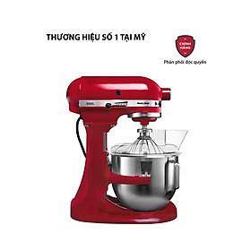 Máy Trộn bột Bát Nâng Công Suất Lớn KitchenAid 5KPM5EER Heavy Duty 220V Màu Đỏ Hàng chính hãng