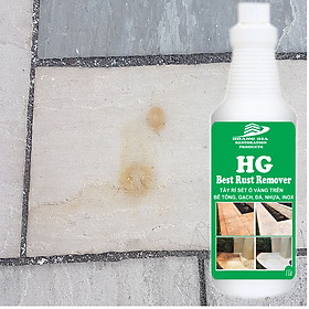 Hóa chất tẩy ố mốc rỉ sét trên đá , Bê tông, nhựa HG Best Rust Remover 1000ml