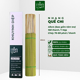 Mua Nhang Khuynh Diệp Sạch Hộp 100 Thanh Loại 23-30-40cm Hộp 100 Thanh Yên 100 % Tự Nhiên Thờ Cúng Thư Giãn - Diệp-40cm-100thanh