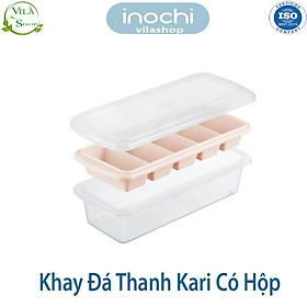 Mua Khay Làm Đá  Khay Đá Kari Inochi - Khay Đá Dẻo Việt Nhật  Nhựa Dẻo Cao Cấp Kháng Khuẩn - Khử Mùi