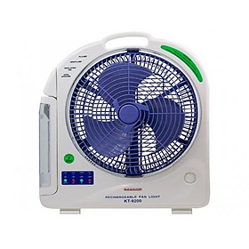 Mua Quạt sạc điện kết hợp đèn Kentom KT-9200 - 2 Bình - Hàng chính hãng