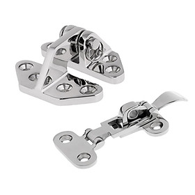 316 Stainless Steel Boat Anti-Rattle Latch +  Hinge with Removable Pin