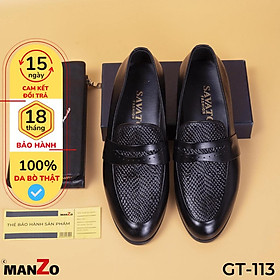 Giày lười nam công sở cao cấp - Bảo hành 12 tháng tại Manzo store - GT 113