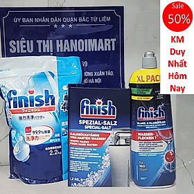 Combo Bột Rửa Bát Finish Nhật 2,2kg + Bóng Finish 400ml + Muối Finish 1,2kg
