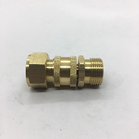 Mua Bộ khớp nối nhanh đầu ra dùng cho máy rửa xe đầu ren 22mm cốt 1/4inch - nguyên bộ đồng - BKNN1/4