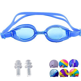 Kính Bơi Phoenix 203 - Tặng Nón Bơi Và Bịt Tai Silicon ( Giao màu ngẫu nhiên )
