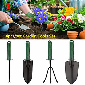 Bộ dụng cụ làm vườn 4 món sơn tĩnh điện loại to
