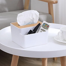 Mua Hộp Đựng Giấy Mặt Gỗ Thiết Kế Tiện Lợi Với Ngăn Đựng Vật Dụng kèm theo
