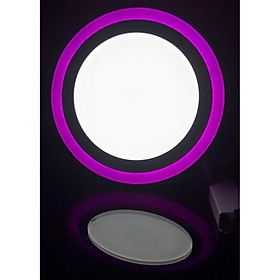 Mua Đèn led nổi ốp trần 24w tròn 2 màu 3 chế độ ánh sáng trắng hồng