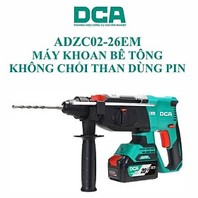 MÁY KHOAN BÊ TÔNG DÙNG PIN 20VMAX/4AH*2 SẠC 2A DCA ADZC02-26EM - HÀNG CHÍNH HÃNG