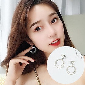 Bông tai hoa tai dạng kẹp không cần xỏ lỗ tai (Hàng đẹp dễ sử dụng)