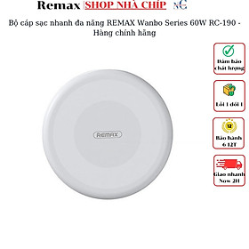 Bộ cáp sạc nhanh đa năng REMAX Wanbo Series 60W RC-190 - Hàng chính hãng