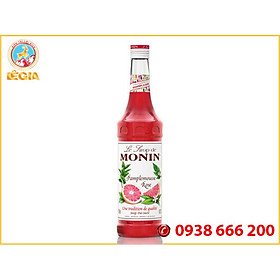 Siro MONIN Bưởi Hồng 700ML - MONIN Pink Grapefruit Syrup