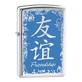 Bật Lửa Zippo 28065 Chinese Firendship Polished Chrome