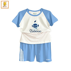 Đồ bé trai Babiboo bộ cộc tay vải viscose sợi gỗ siêu mát, co dãn 4 chiều ( 10kg-20kg) BTK40