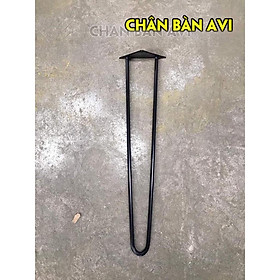 Mua Chân Hairpin legs cao 60cm loại 2 thanh  sơn tĩnh điện  tặng kèm ốc vít
