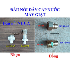 Mua Đầu nối ren dây cấp nước máy giặt - Khớp nối nhanh - van vòi MG