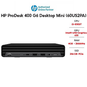 Mua PC HP ProDesk 400 G6 Desktop Mini (60U52PA) (i3-10105T | 4GB | 256GB | Intel UHD Graphics 630 | Win 11) Hàng chính hãng