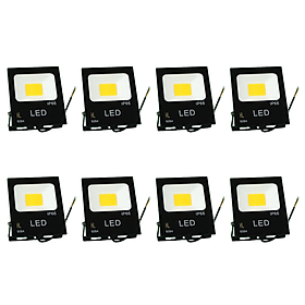 Mua Combo 8 Đèn led pha HL 10w đủ công suất  đèn sân vườn  đèn pha led giá rẻ hàng chính hãng