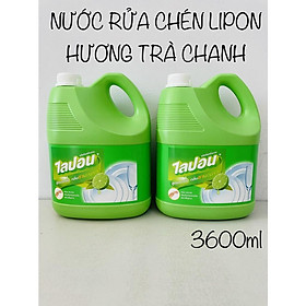 Nước rửa chén bát, ly tách Lipon hương trà chanh 3600ml - Hàng Thái Lan Không có đánh giá