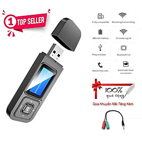 Mua Hàng Chính Hãng - Bộ Thu Phát Bluetooth BT-03-LJA Bluetooth 5.0 Phạm Vi 15m Dễ Sử Dụng Chế Độ Chuyển Đổi Linh Hoạt Âm Thanh Hi-Fi Màn LCD Nhỏ Gọn Hỗ Trợ Đàm Thoại Tương Thích Rộng Rãi Android Ios TV PC Pin Lithium 4 tiếng Cổng Sạc Micro USB - ROGTZ