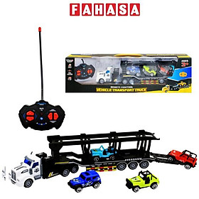 Đồ Chơi Xe Tải Vận Chuyển Điều Khiển Từ Xa Kèm 4 Xe Mô Hình - Vecto VT200-7