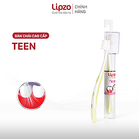 Bàn Chải Đánh Răng Lipzo Teen Cao Cấp Công Nghệ Chỉ Tơ Xoắn Kép, Đầu Bàn Chải Thiết Kế Phù Hợp Khuôn Hàm Các Bạn Trẻ