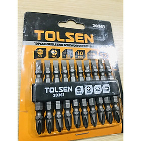 Mua Bộ mũi vít 2 đầu (+ -) có từ tính Tolsen 20361
