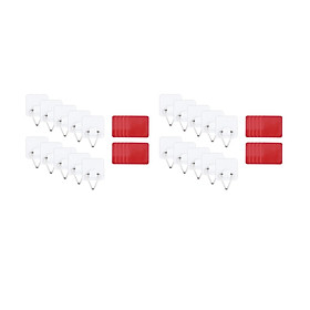 Set of 20 Self-Adhesive Wall Picture Plate Hanger Set Vertical Plate Holders