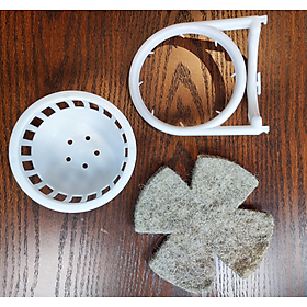 1 tổ yến hót màu trắng cho yến hót sinh sản (kèm miếng lót tổ)