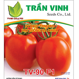 Hạt giống Cà chua Hàn Quốc TV-90 F1 - 5Gr (Cứng quả, chịu nhiệt, năng suất cao)