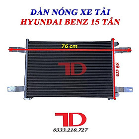 Dàn nóng xe Hyundai Benz 15 tấn đời 2004-2006 HBS PP064513, dàn nóng điều hòa ô tô