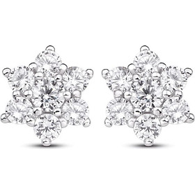 Bông tai bạc đính đá PNJSilver XMXMK000079-BO