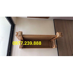 bàn thờ treo tường bằng gỗ sồi 48x69cm