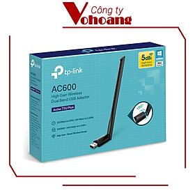 Bộ Chuyển Đổi USB Wifi TP-Link Archer T2U Plus Công Suất Cao AC600 - Hàng Chính Hãng
