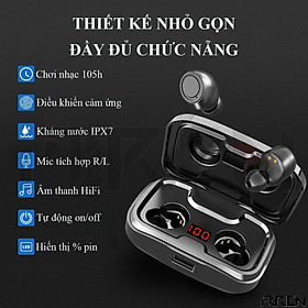 Tai Nghe Bluetooth Không Dây MR--HGD-X10 Nâng Cấp Toàn Diện - Màn Hình Cảm Ứng Led Cổ Điển - Tiêu Thụ Pin Thấp - Kháng Nước  - Hàng Chính Hãng