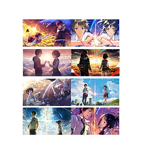 Poster 8 tấm A4 Kimi No Na Wa Your Name anime tranh treo album ảnh in hình đẹp (MẪU GIAO NGẪU NHIÊN)