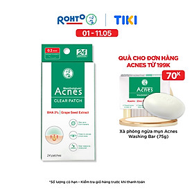 Hình ảnh Miếng dán mụn giúp giảm mụn sưng viêm Acnes Clear Patch (24 Miếng)