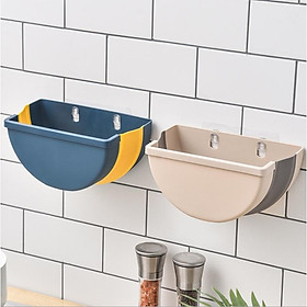 Mua Giỏ  Thùng rác TRÒN gấp gọn treo kẹp tủ bếp nhựa dẻo siêu bền cho căn nhà bạn G171-ThungracGG-Tron màu ngẫu nhiên