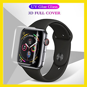 Miếng Dán Kính Cường Lực Full Keo UV Cho Apple Watch Size 38, 40, 42