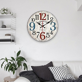 Wood Wall Clock 12inch Decorative Clocks for Bedroom Living Room Home