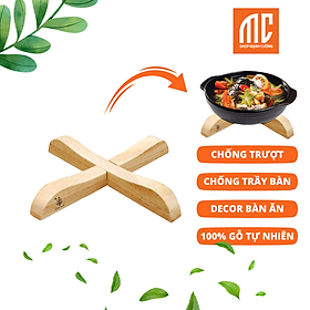 Mua Rế lót nồi bằng gỗ rế lót nồi trang trí chống trượt bảo vệ mặt bàn  phụ kiện làm mẫu chụp hình trang trí giá tốt Mạnh Cường