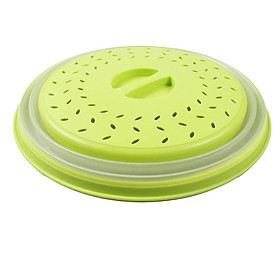 Plastic Microwave Food Cover Vented Splatter Protector Lid Safe Vent Yellow