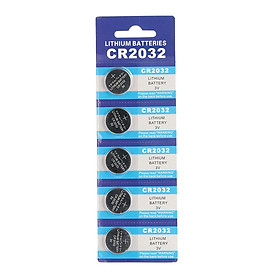 Bộ Pin Nút Áo CR2032 Cho Remote Điều Khiển Card IC (5 Viên) (220mAh) (3V)