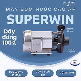 Mua MÁY BƠM NƯỚC CAO ÁP TÂN HOÀN CẦU SUPERWIN 1HP SP-750